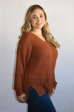 Load image into Gallery viewer, Lace Me Up Sweater - Rust
