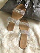 Load image into Gallery viewer, Clear As Day Rhinestone Sandals
